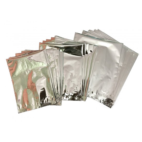 Plastic Silver Pouch 6x8 (Pack of 50)