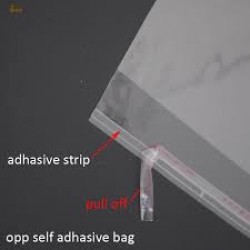 Transparent Plastic Cover or BOPP Bags with self adhasive Tape Pack of 500grm (9x12)