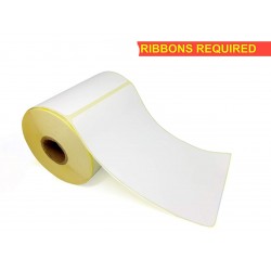 Thermal Barcode Shipping Labels Roll - 4"x 6" - 400 Labels per Roll (1 Roll) {RIBBON REQUIRED}