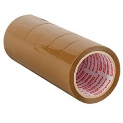 Cello Brown Tape 2 inch/48mm Width x 100 Meter Length - Pack of 6